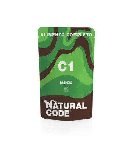 Natural Code Beef Complete Wet Cat Food - 70G