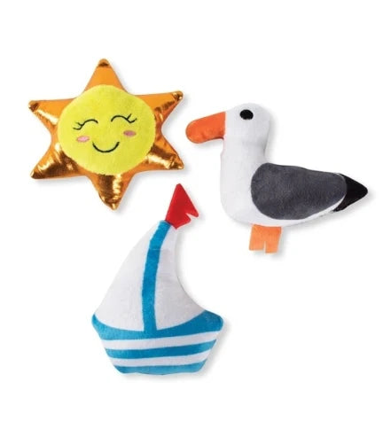 PetShop by Fringe Studio Beachin it 3pcs Dog Toy Set