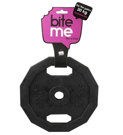 Ebi Bite Me 'For the Gainz' Barbell Dog Toy