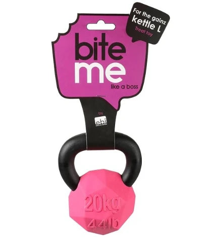 Ebi Bite Me 'For the Gainz' Kettlebell Dog Toy