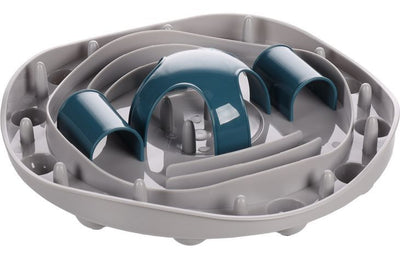 Flamingo Puzzle Feeder Hanto Interactive Cat Toy Grey/Blue 28.5x7cm