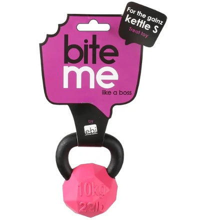 Ebi Bite Me 'For the Gainz' Kettlebell Dog Toy