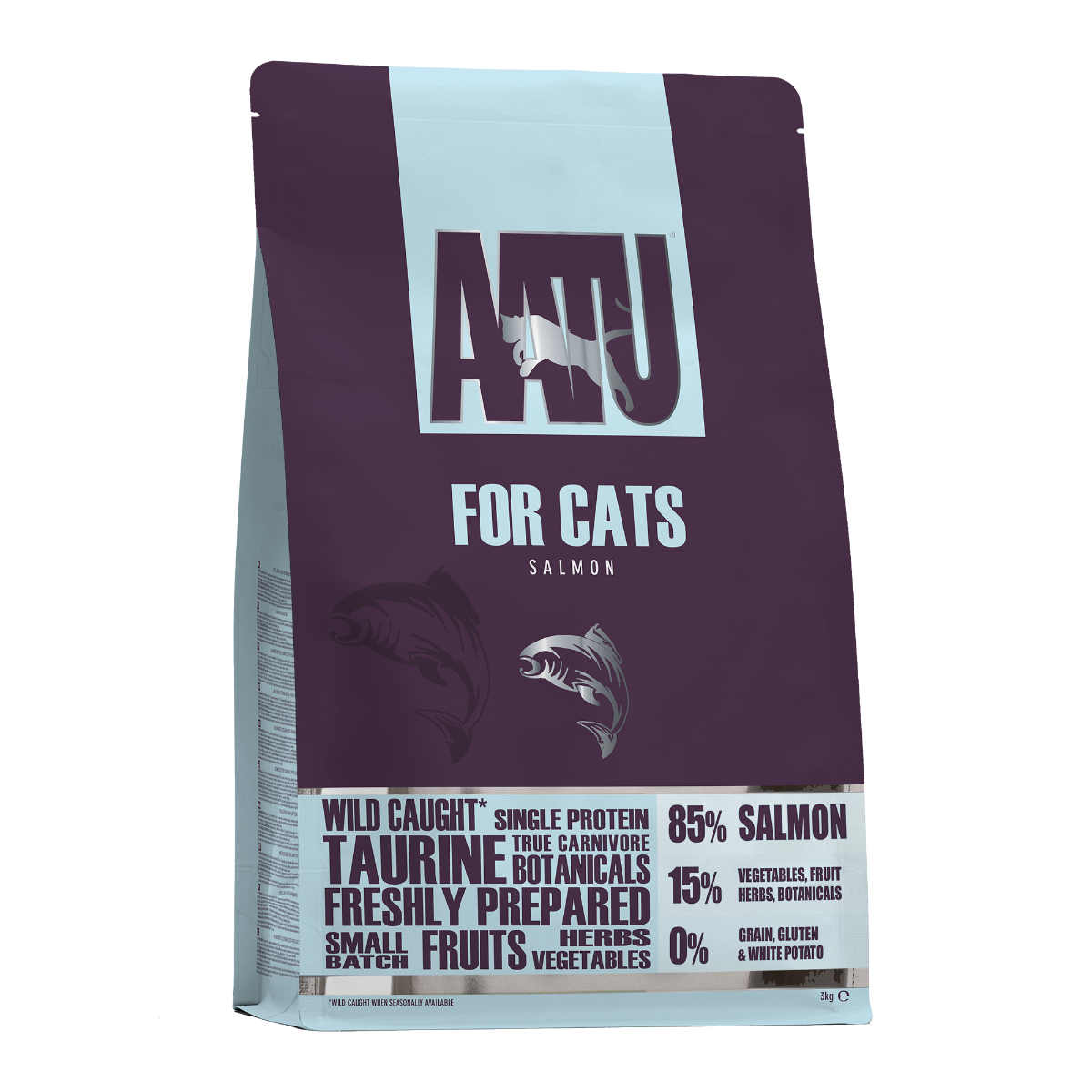 AATU Free Run Salmon Dry Cat Food 3kg