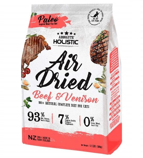 Absolute Holistic Air Dried Beef & Venison Dry Cat Food