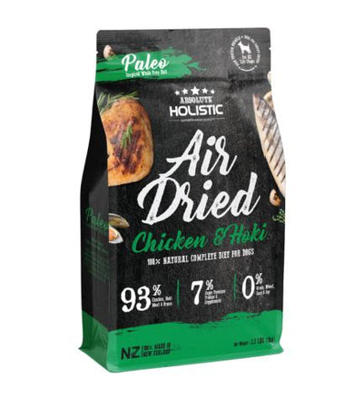 Absolute Holistic Air Dried Chicken & Hoki Dry Dog Food - 1KG