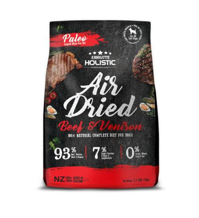 Absolute Holistic Air Dried Diet Beef & Venison Dry Dog Food