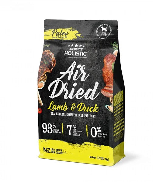 Absolute Holistic Air Dried Dog Treats Lamb Confit 1000G