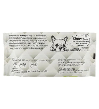 Absorb Plus AntiBacterial Pet Wipes Coconut Scented