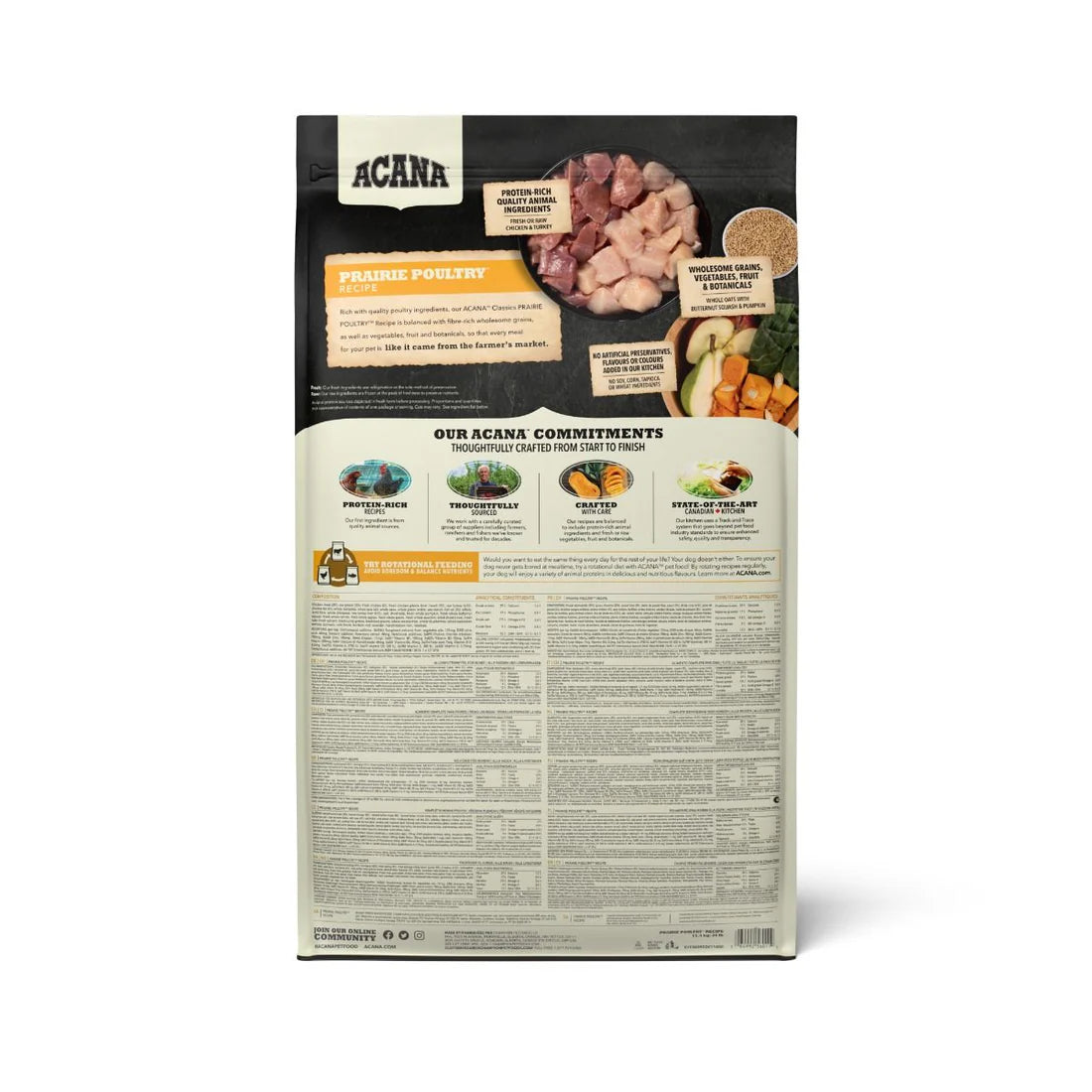 Acana Classics Prairie Poultry - Medium Breed Adult Dog Protein-Rich Dry Food