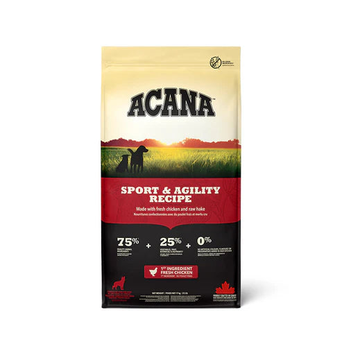 Acana Sports & Agility Recipe Dry Dog Food 17KG