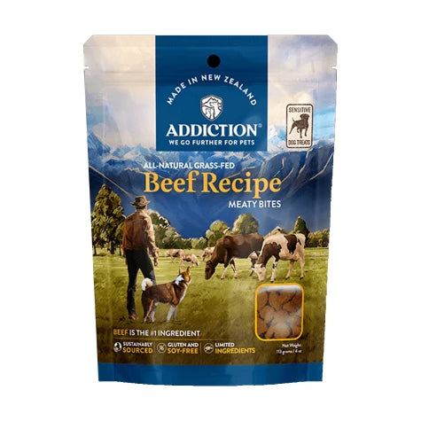 Addiction Meaty Bites Beef Recipe Dog Treats