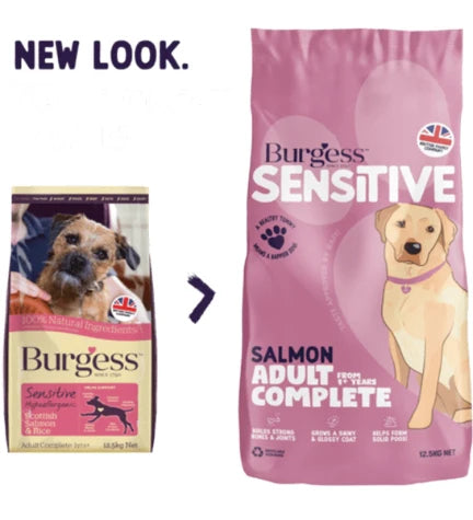 Burgess Sensitive Adult Salmon Dry Dog Food