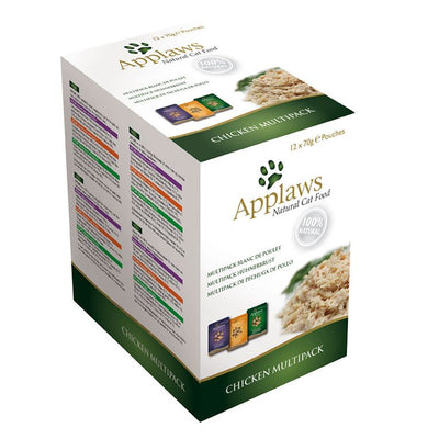 Applaws Chicken Multipack Adult Wet Cat Food 12 x 70g Pouch