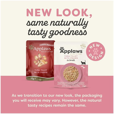 Applaws Tuna & Prawn Adult Wet Cat Food 70g Pouch