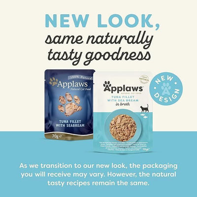 Applaws Tuna & Sea Bream Adult Wet Cat Food 70g Pouch