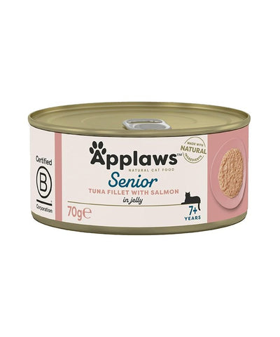 Applaws Tuna with Salmon in Jelly Senior Wet Cat Food 70g Tin