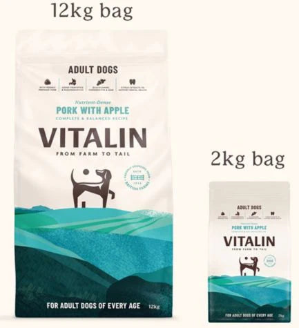 Vitalin Pork with Apple Dog Dry Food