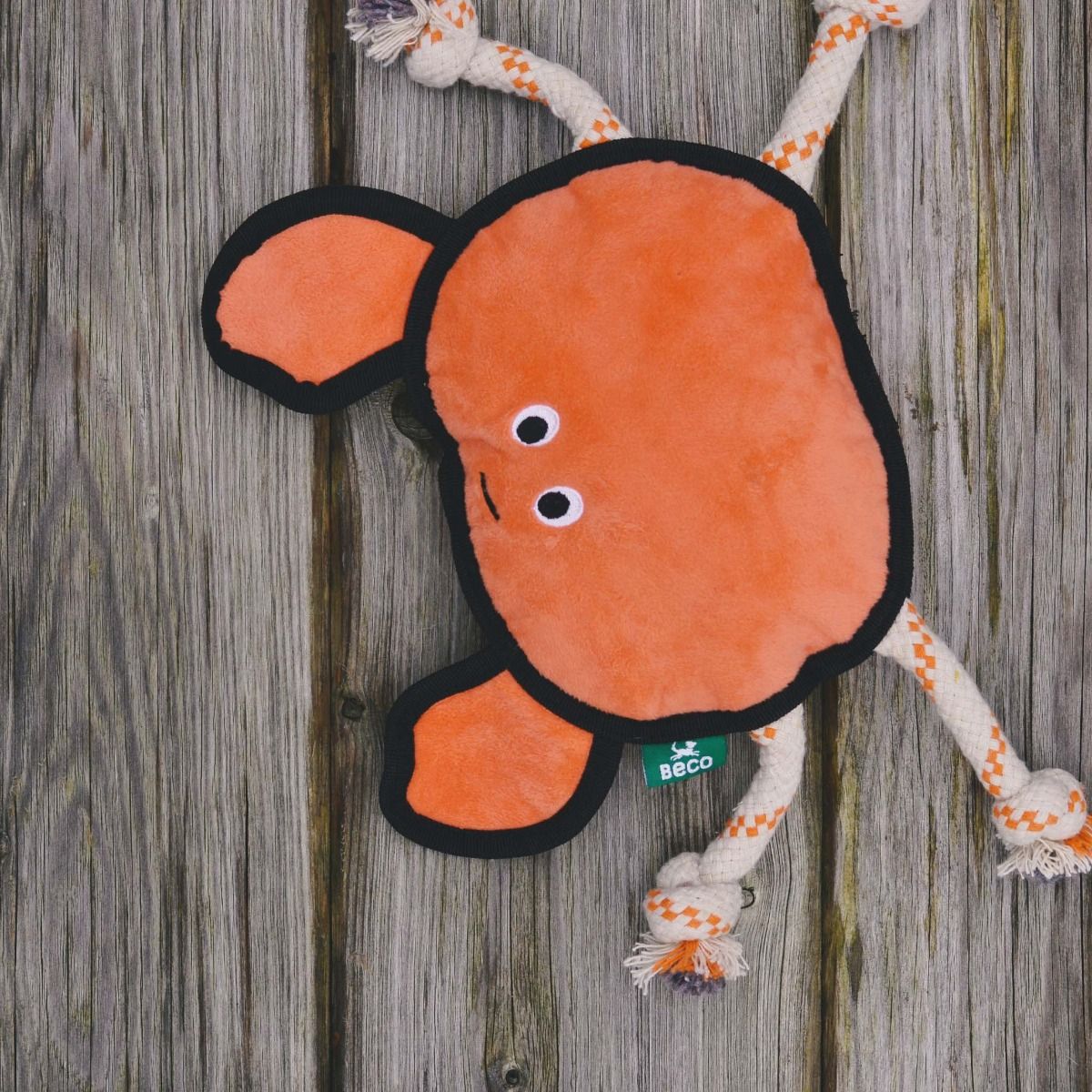 Beco Pets Rough & Tough Crab Recycled Dog Toy
