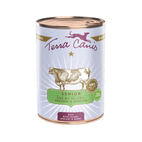 Terra Canis Senior Beef with Celery Apricot & Herbs Dog Wet Food 400G