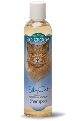 Bio-Groom Silky Cat Tearless Protein-Lanolin Cat Shampoo 8oz