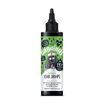 Bugalugs Antiseptic Ear Drops for Pets - 200ML