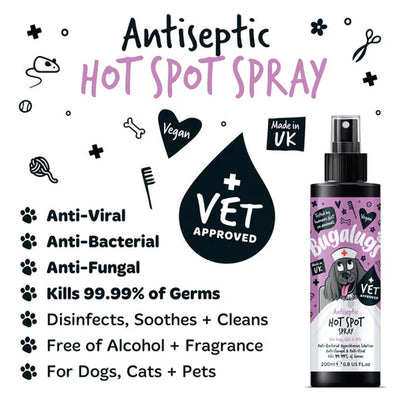 Bugalugs Antiseptic Hot Spot Spray for Pets- 200ML