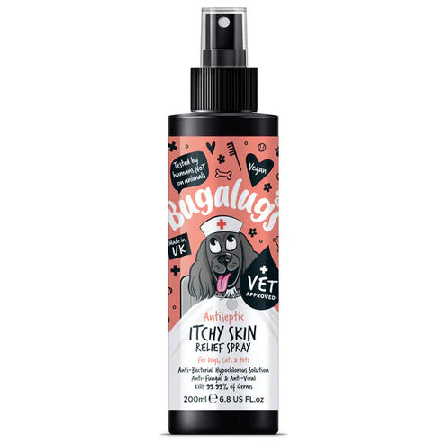 Bugalugs Antiseptic Itchy Skin & Wound Spray for Pets - 200ML