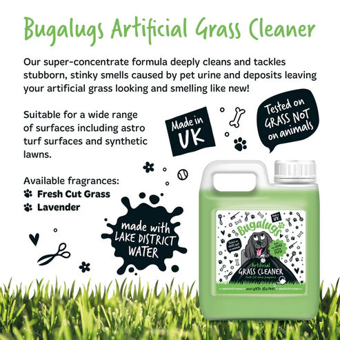 Bugalugs Artificial Grass Cleaner Fresh Cut Grass Scent - 1L