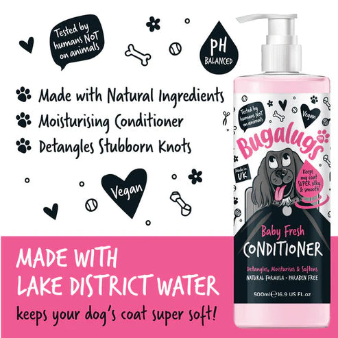 Bugalugs Baby Fresh Dog Conditioner - 500ML