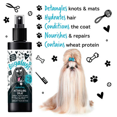 Bugalugs Hydrating Dog Detangling Spray - 200ML