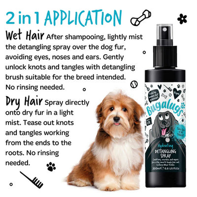 Bugalugs Hydrating Dog Detangling Spray - 200ML