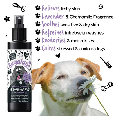 Bugalugs Lavender & Chamomile Dog Deodorising Spray - 200ML