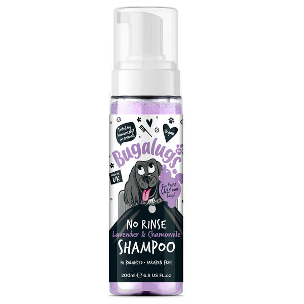 Bugalugs Lavender & Chamomile No Rinse Dog Shampoo - 200ML