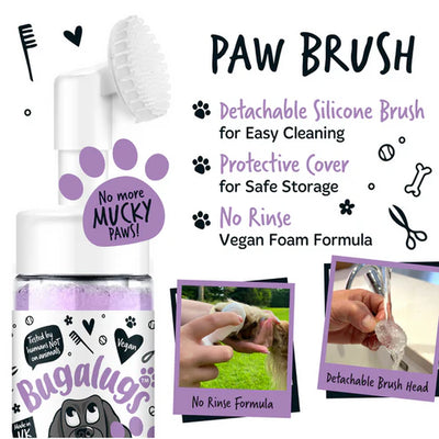 Bugalugs Lavender & Chamomile Paw Cleaner No Rinse Foam Shampoo - 200ML