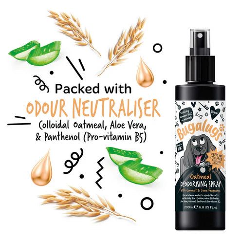 Bugalugs Oatmeal with Coconut & Lime Dog Deodorising Spray - 200ML