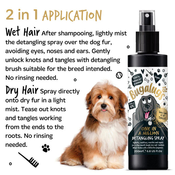 Bugalugs One in a Million Dog Detangling Spray - 200ML