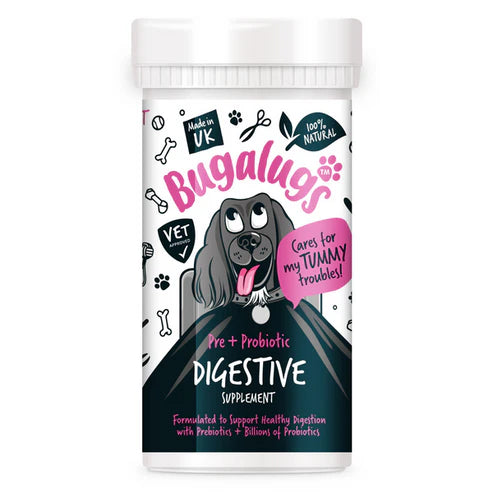 Bugalugs Pre & Probiotic Digestive Supplement for Dogs - 80G