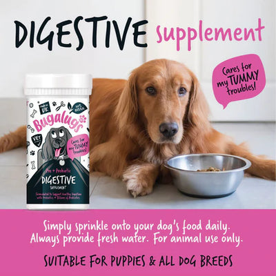 Bugalugs Pre & Probiotic Digestive Supplement for Dogs - 80G