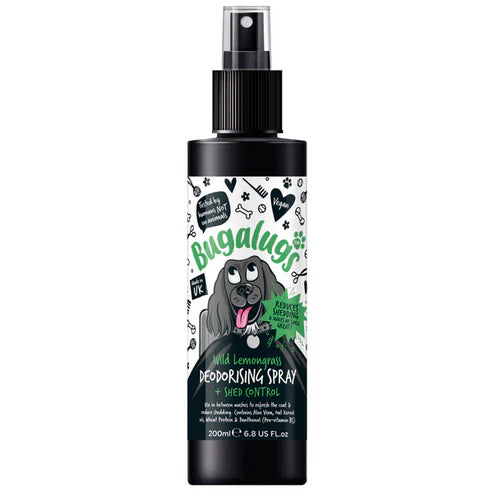 Bugalugs Wild Lemongrass Shed Control Dog Deodorising Spray - 200ML