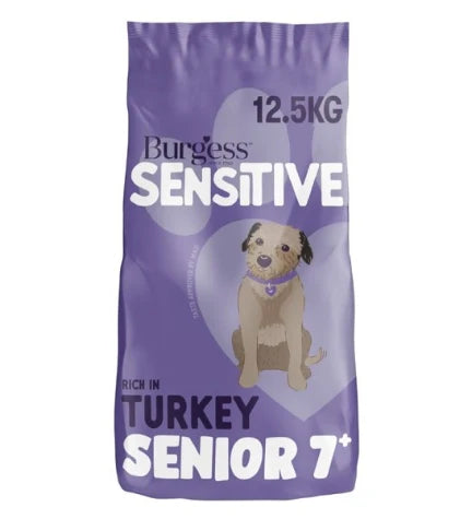 Burgess Sensitive Senior Turkey & Rice Dry Dog Food