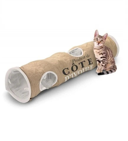 D&D Cote D'Ivoire Cat Tunnel Toy for Cats