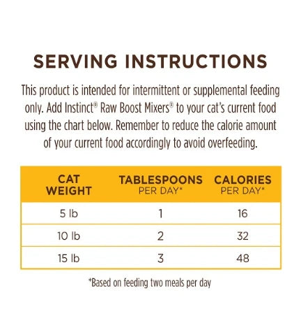 Instinct Raw Boost Mixers Chicken Freeze Dried Cat Food Topper