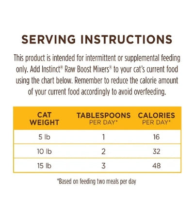 Instinct Raw Boost Mixers Chicken Freeze Dried Cat Food Topper