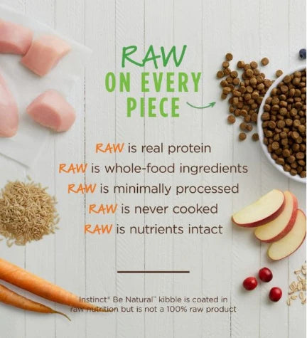 Instinct Raw Be Natural Kibble Chicken & Brown Rice Dry Dog Food