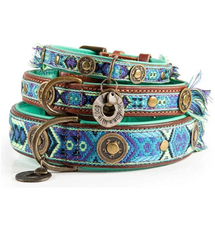 DWAM Boho Juan Leather Dog Collar