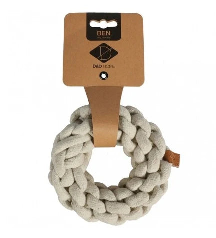 D&D Home Ben Braided Ring Toy for Dogs