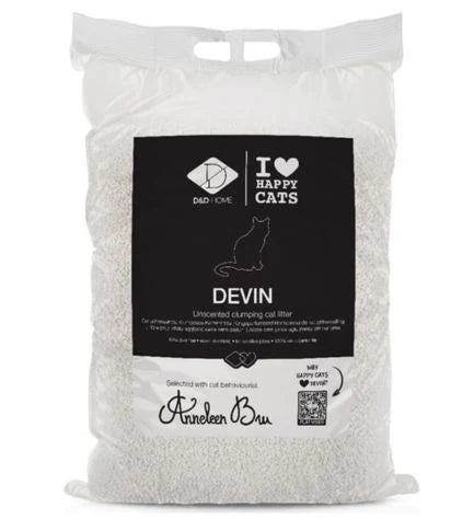 D&D Home I Love Happy Cats Devin Unscented Clumping Cat Litter