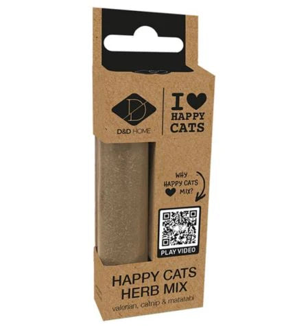 D&D Home I Love Happy Cats Herb Mix Refillable Tubes