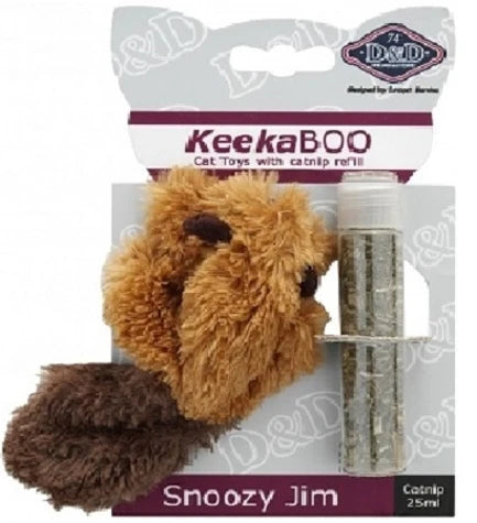 D&D KeekaBOO Snoozy Jim Toy for Cats