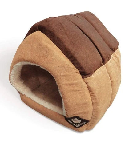 Danish Design Suede Brown Pet House for Cats & Small Dogs